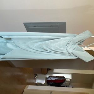 David’s bridal bridesmaid dress, dusty sage, size 8.